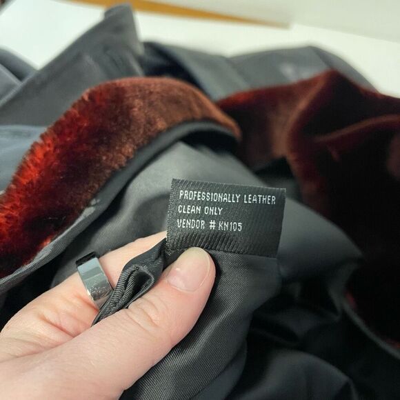 Vintage Winlit Lined Black Leather Jacket Size Small - Picture 7 of 11